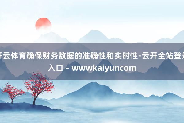 开云体育确保财务数据的准确性和实时性-云开全站登录入口 - wwwkaiyuncom