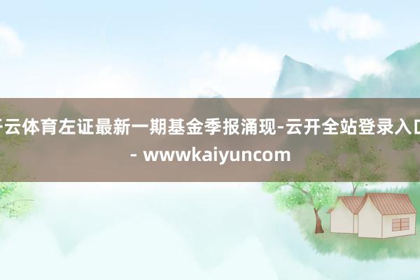 开云体育左证最新一期基金季报涌现-云开全站登录入口 - wwwkaiyuncom