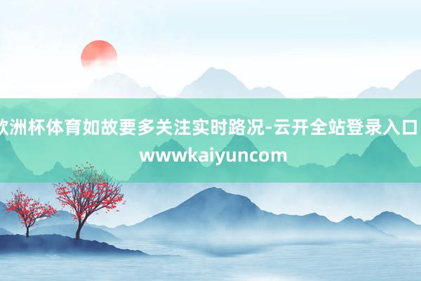 欧洲杯体育如故要多关注实时路况-云开全站登录入口 - wwwkaiyuncom