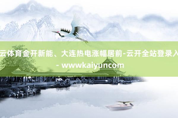 开云体育金开新能、大连热电涨幅居前-云开全站登录入口 - wwwkaiyuncom