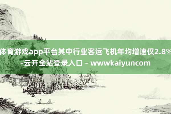 体育游戏app平台其中行业客运飞机年均增速仅2.8%-云开全站登录入口 - wwwkaiyuncom