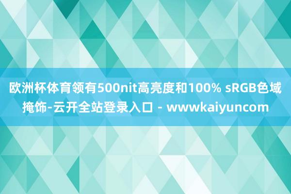 欧洲杯体育领有500nit高亮度和100% sRGB色域掩饰-云开全站登录入口 - wwwkaiyuncom
