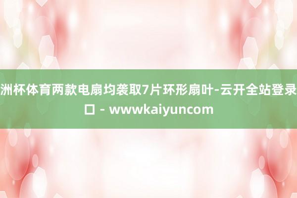 欧洲杯体育两款电扇均袭取7片环形扇叶-云开全站登录入口 - wwwkaiyuncom