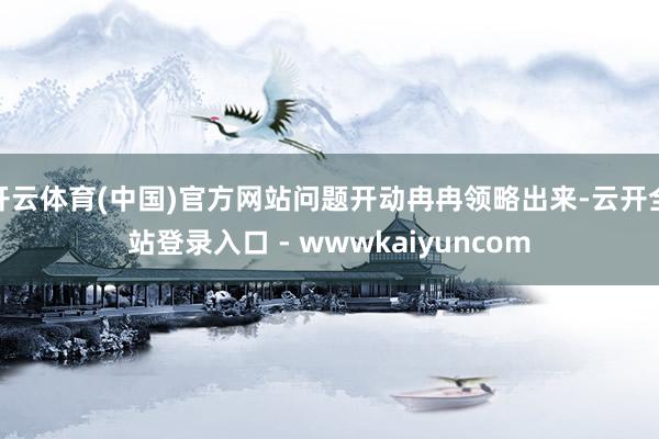 开云体育(中国)官方网站问题开动冉冉领略出来-云开全站登录入口 - wwwkaiyuncom